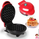Mini Waflera Repostería Eléctrica Redonda Wafles
