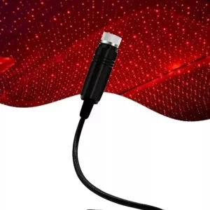 Laser Efecto Lluvia Estrellas Color Rojo Para/auto Usb
