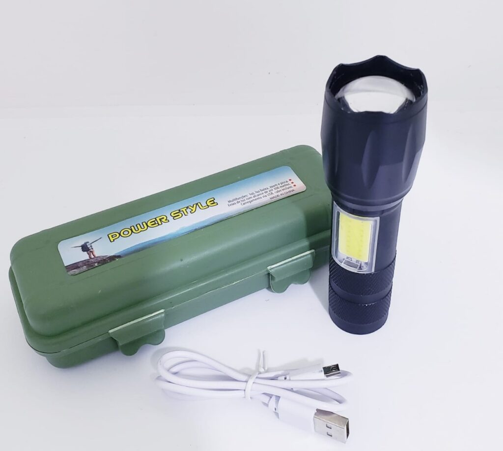 LINTERNA METAL 12CM 537 RECG.CAJA VERDE