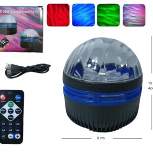 PROYECTOR NEBULOSA CON CONTROL Transformá cualquier habitación en un mundo lleno de estrellas y colores con el proyector nebulosa. Este dispositivo es ideal para los más chicos, creando un ambiente mágico para sus noches. El control remoto te permite ajustar los efectos de luz sin complicaciones, ¡todo desde la comodidad de tu cama! Diseño atractivo y fácil de usar Con su diseño moderno y divertido, este proyector no solo ilumina, sino que también decora. Perfecto para fiestas de cumpleaños o simplemente para relajarse antes de dormir. *Potencia: 5W *Conexión: USB *Dimensiones: 15cm x 15cm *Colores disponibles: multicolor *Incluye control remoto