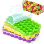 Cubetera Silicona Hielera Hexagonal 37 Hielos Cubitos Panal