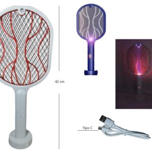 RQ-91045 RAQUETA MATA MOSQUITO RECARGABLE