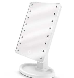 Espejo Maquillaje Luz Tactil Led Con Usb Rectangular
