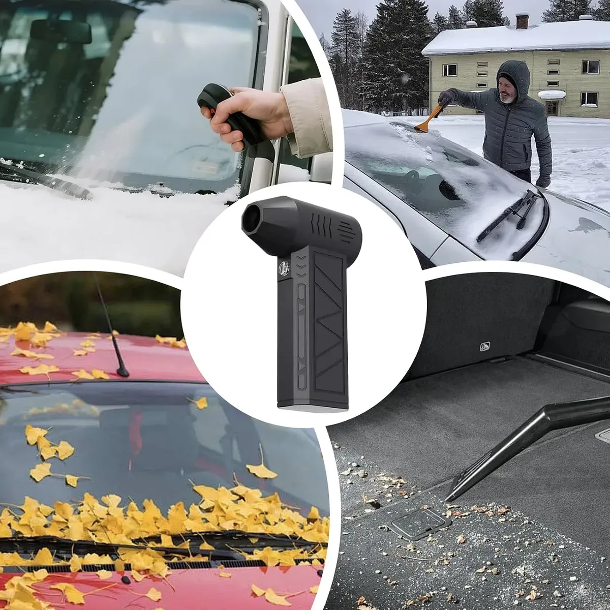 Soplador Portátil Turbo Recargable 3 Velocidades Con Luz - Imagen 2