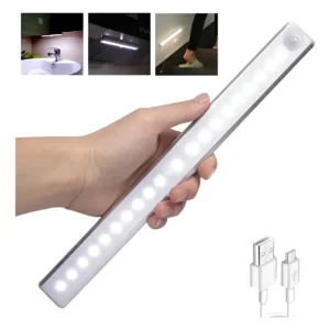 Luz Barra Led Sensor Movimiento Lampara Recargable 50cmx 2cm