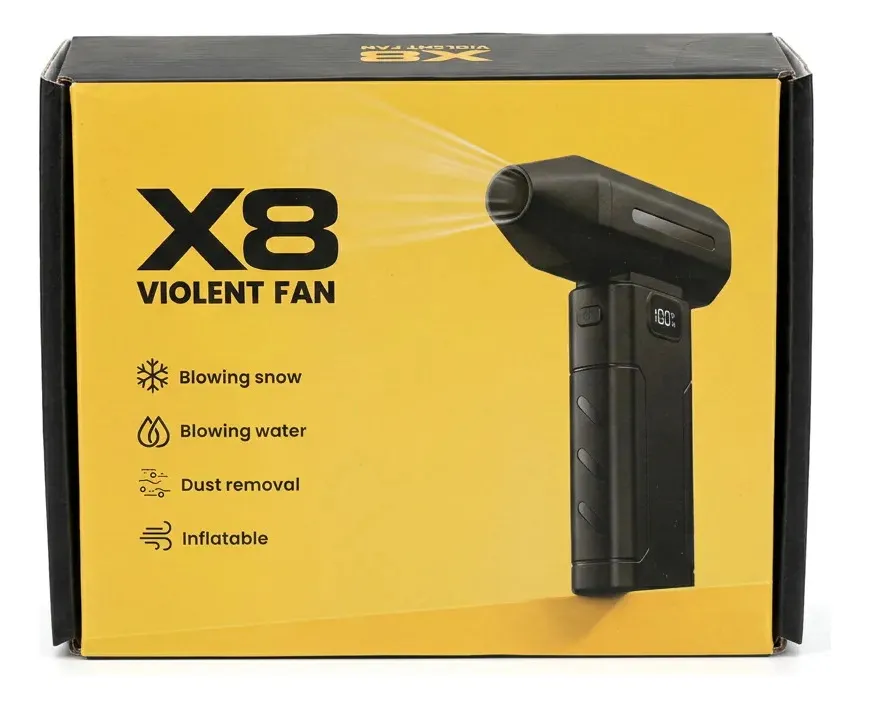 Soplador Portátil Turbo Recargable 3 Velocidades Con Luz - Image 2
