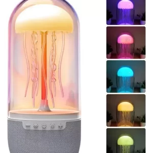 Lámpara De Medusas Con Altavoz Bluetooth 3d Y Luces Led