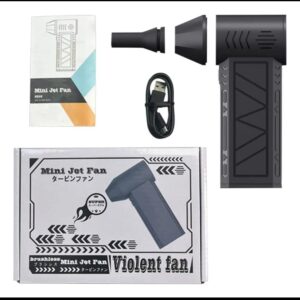 Soplador Portátil Turbo Recargable 3 Velocidades Con Luz