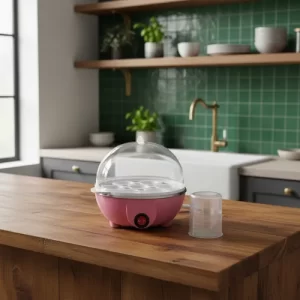 Hervidor Cocedor De Huevos Eléctrico Vaporizador 7 Moldes