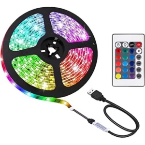 Tira Led Mti Para Televisor Pc Control Usb 5050 Rbg 3m Luz RGB