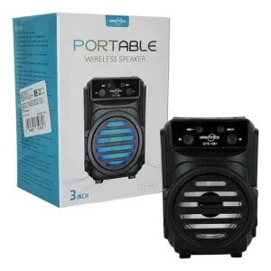 PARLANTE PORTATIL 3 PULGADAS CON LUECES RGB BLUETOOTH LECTOR USB TF CARD Y RADIO FM.