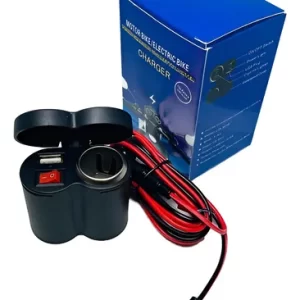 Toma 12v Moto Cargador Luz Puerto Usb