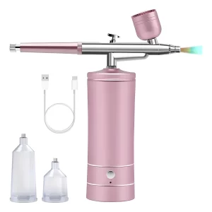 Aerografo Mini Compresor Facial Uñas Multiuso Inalambrico