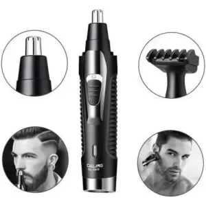 Depilador Facial Masculino Nariz Oreja Ceja Recargable Usb