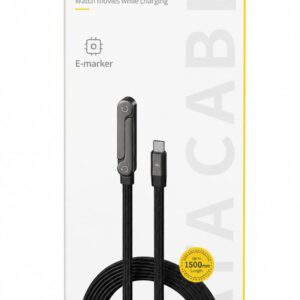 Cable Usb 2.0 A Tipo-c Carga Rápida 1.5m Soporte Plegable 2400W