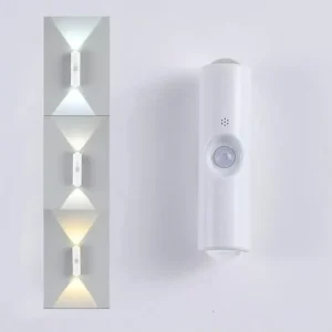 Lámpara Led Pared Con Sensor Bidireccional Blanco Cal/frio