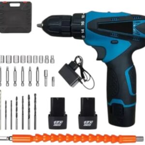 Taladro Atornillador Inalámbrico 12v Kit +2 Batería+ Maletín