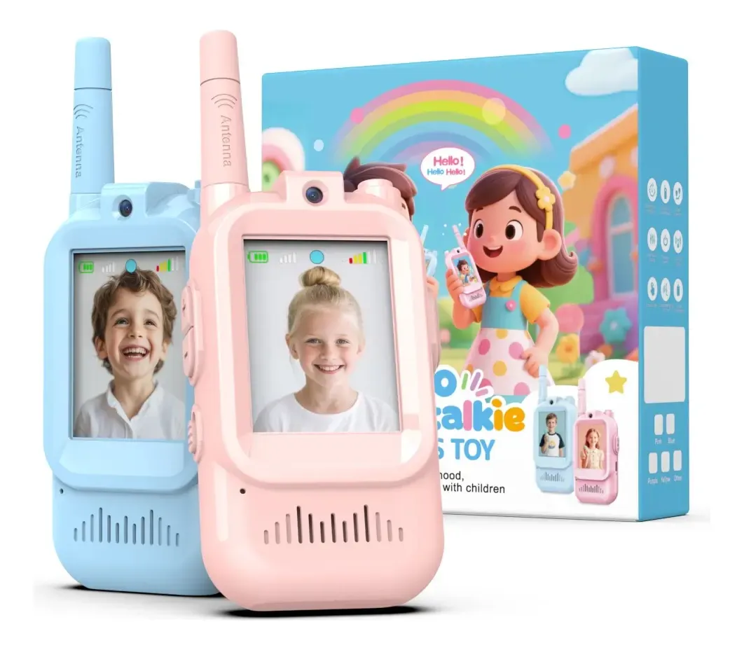 Walkie Talkie Cámara Niños Intercomunicador Video Juguete
