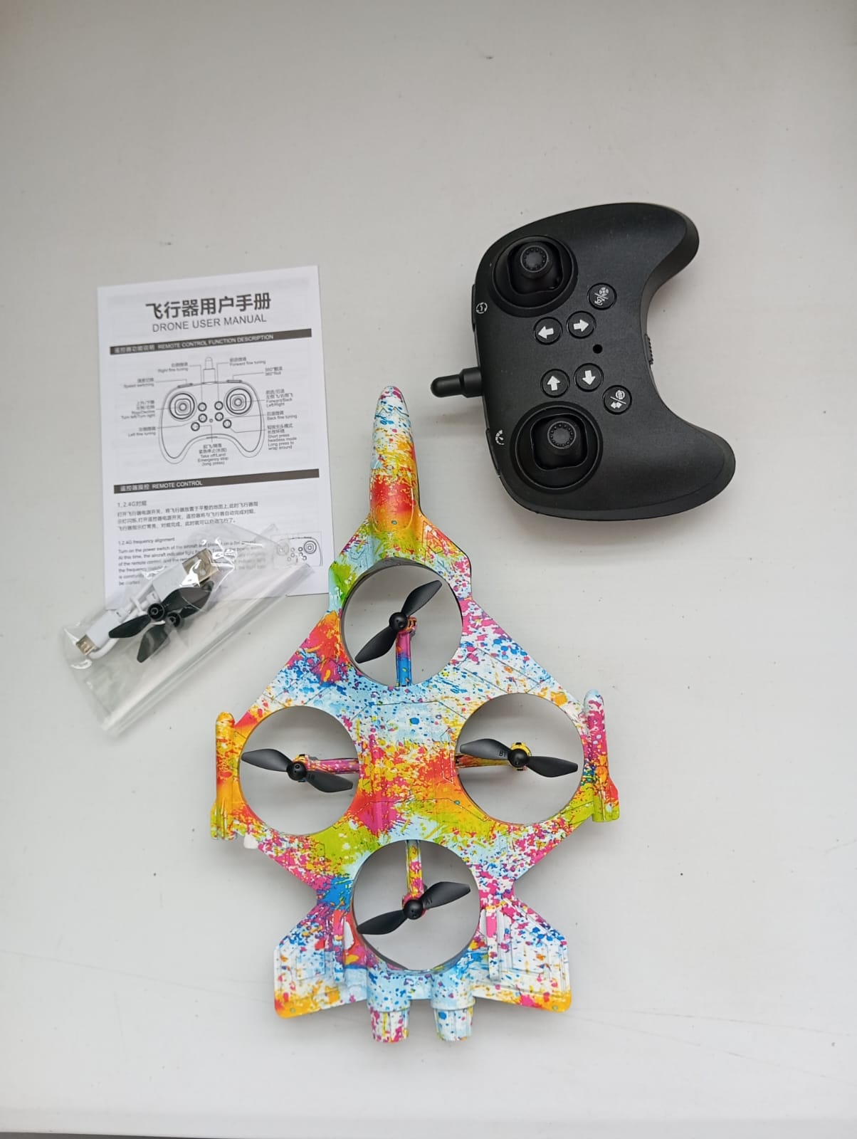 Mini Dron Avión Juguete X30 Fighter Graffiti Control Niños - Imagen 4