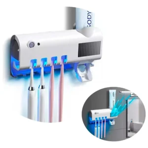 Dispenser Dental Esterilizador Porta Cepillos Luz Uv