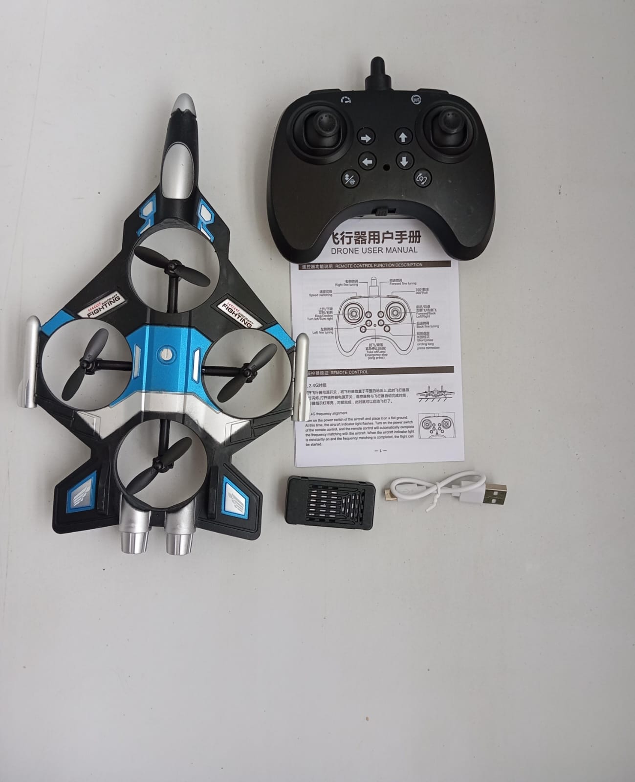 Mini Dron Avioncito Teledirigido Juguete Luces Cuadricoptero