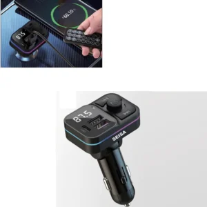 QM-K9015 TRANSMISOR BLUETOOTH PARA AUTO CON CONTROL REMOTO