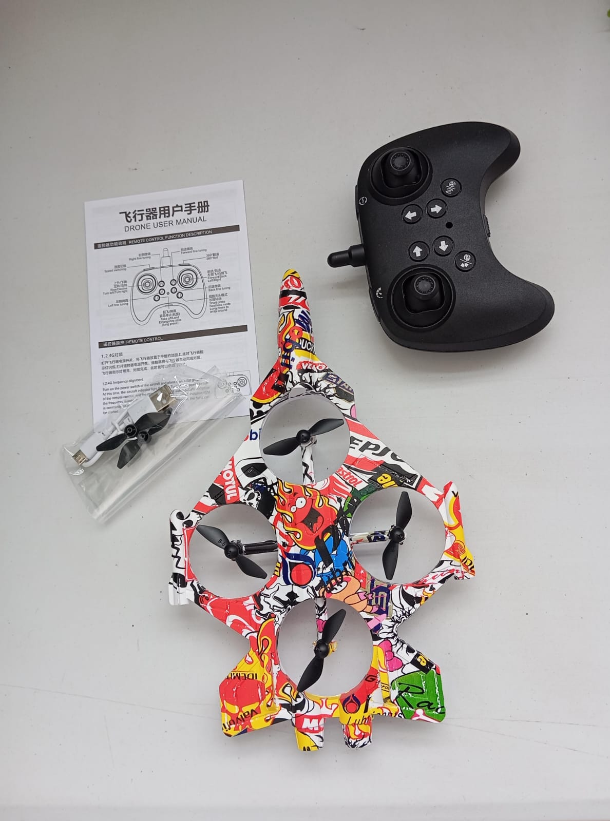 Mini Dron Avión Juguete X30 Fighter Graffiti Control Niños - Imagen 3