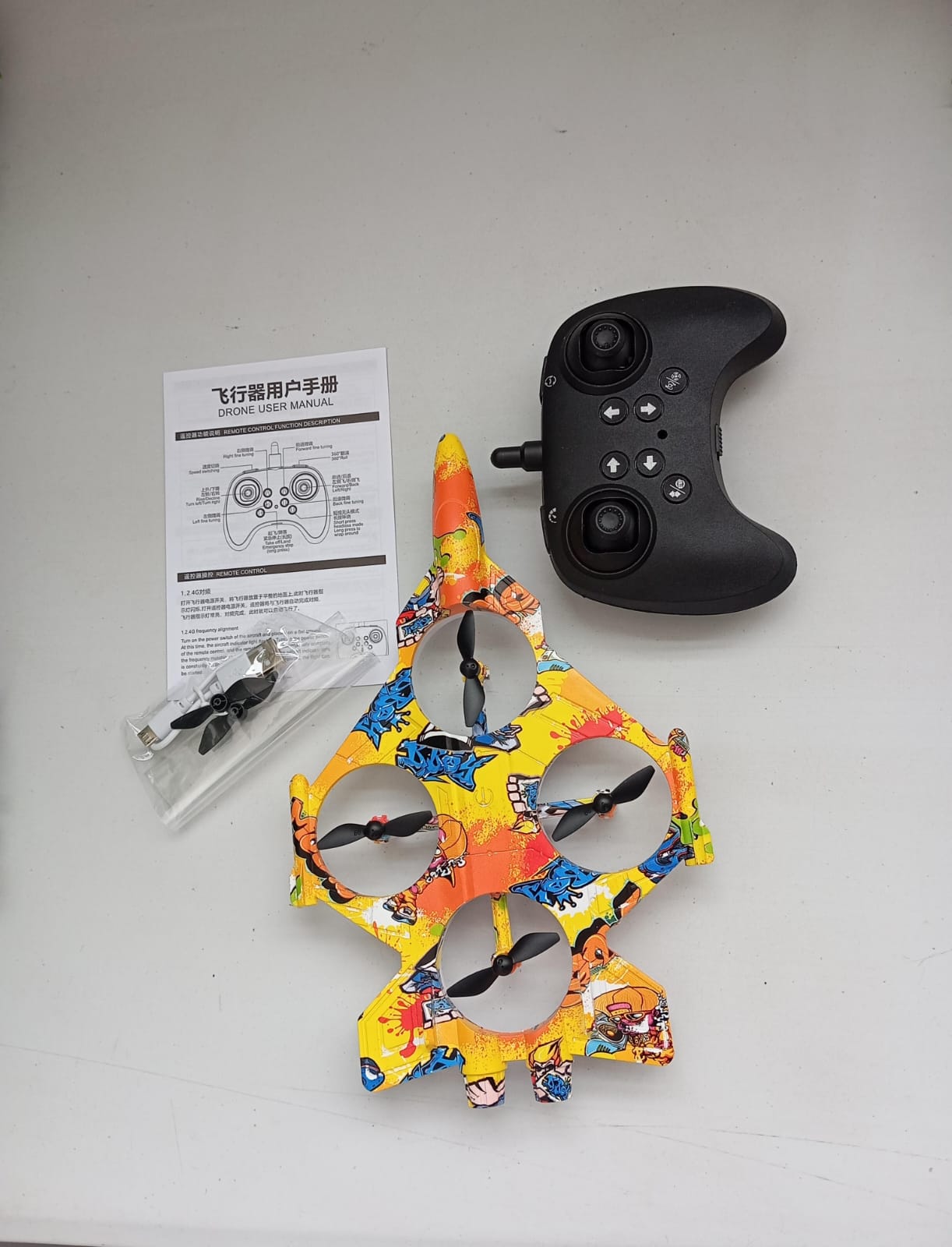 Mini Dron Avión Juguete X30 Fighter Graffiti Control Niños