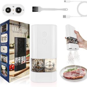 Molinillo Eléctrico De Sal Y Pimienta 2 En 1 Recargable