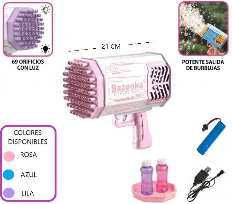 BURBUJERO BAZOOKA GRANDE - Imagen 6