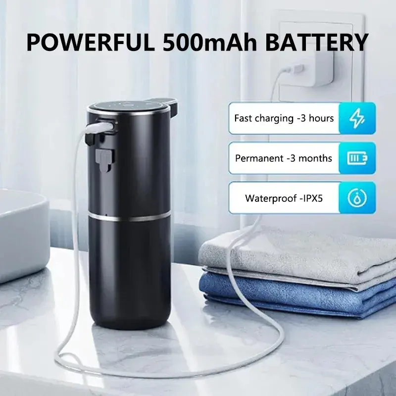 Dispensador Automático Jabón Líquido Sensor De Espuma Usb - Imagen 2