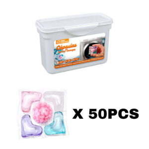 Cápsulas de Lavar Ropa Multiefecto Mini Houses - Pack x50 Pcs
