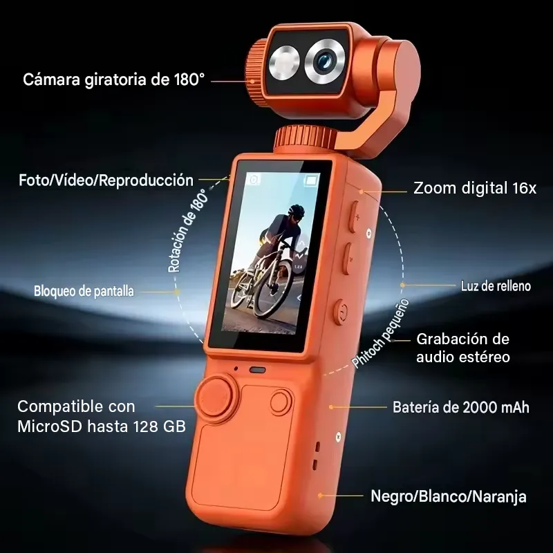 CAMARA PORTATIL PARA VLOGGING - Imagen 2