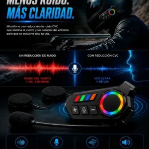 Intercomunicador Casco Auricular Moto Bluetooth Manos Libres