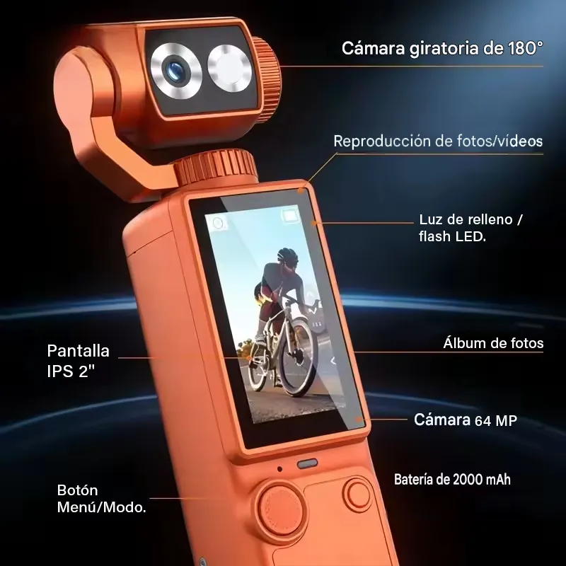 CAMARA PORTATIL PARA VLOGGING - Imagen 3